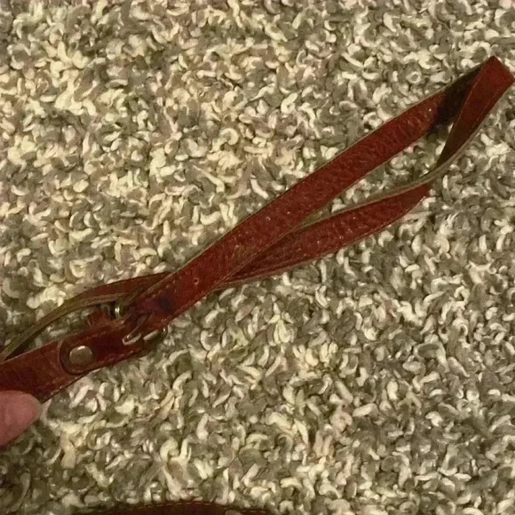 Vintage G.H. Bass & Co. Brown Leather Crossbody Bag 90s Y2K Classic Academia - Picture 3 of 16